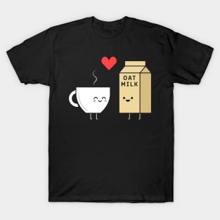 Oat Milk + Coffee = Love T-Shirt